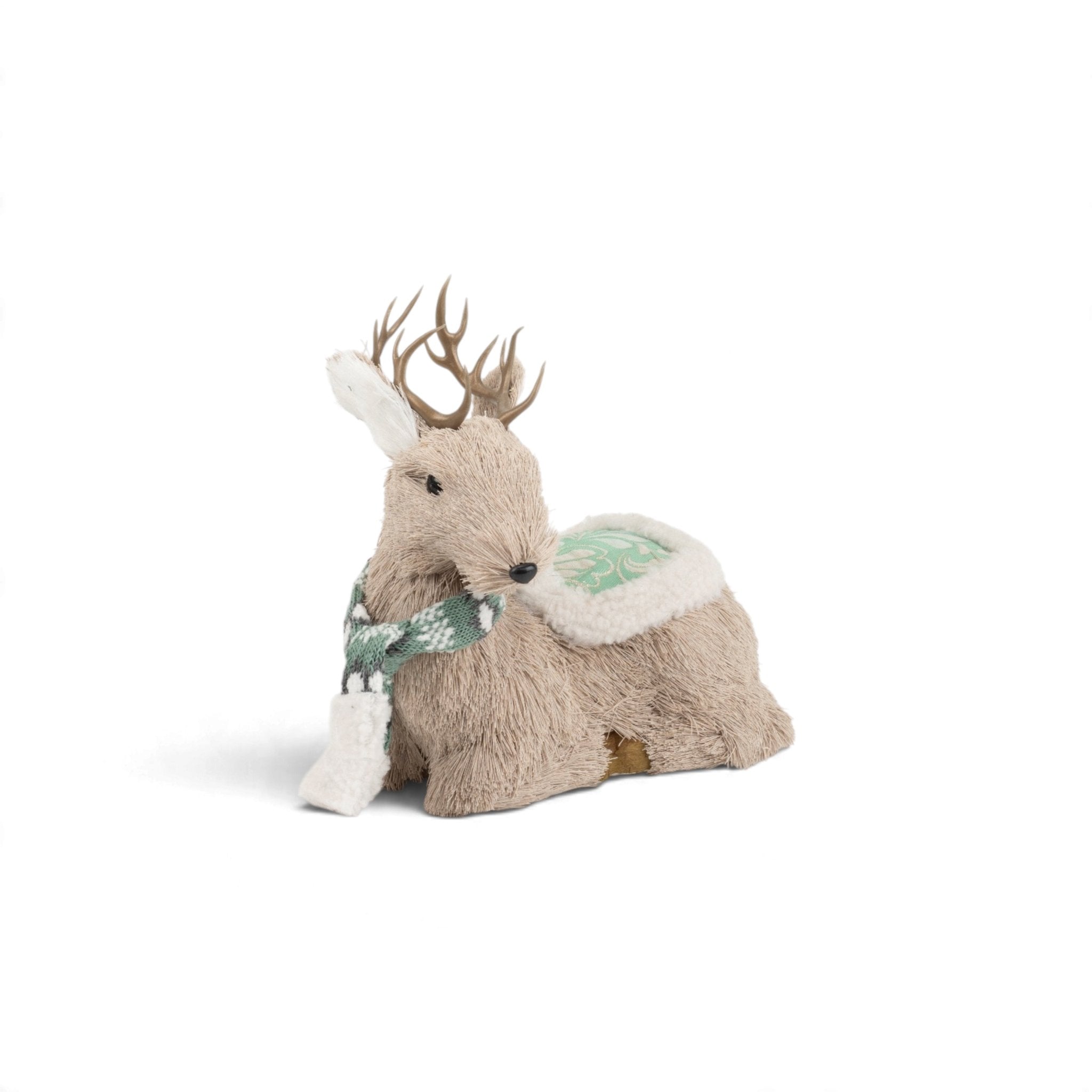 Sitting Deer with Green Clothing - Urban Home