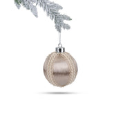 Satin Ball with Lace Band - Champagne