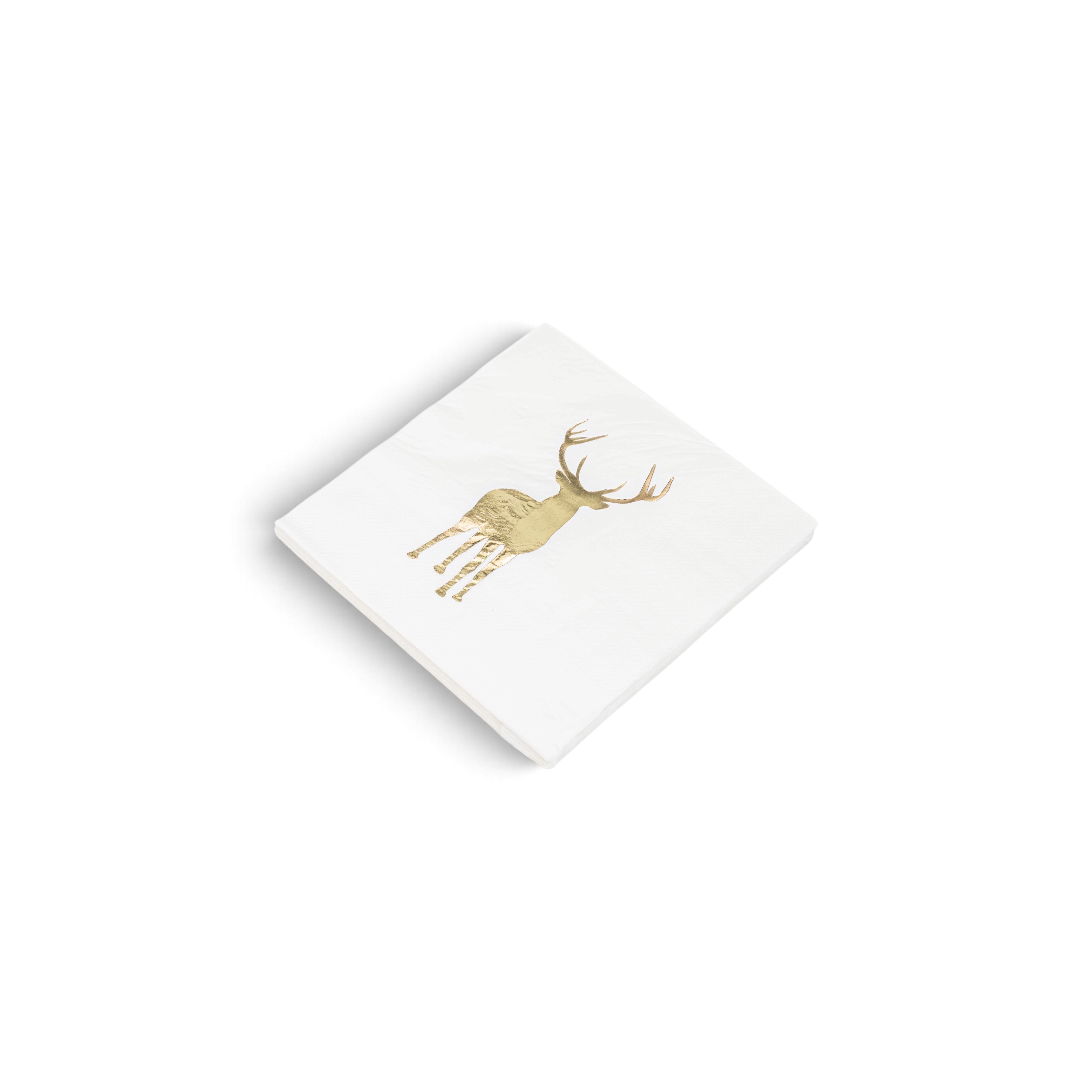Christmas Napkins - Gold Deer