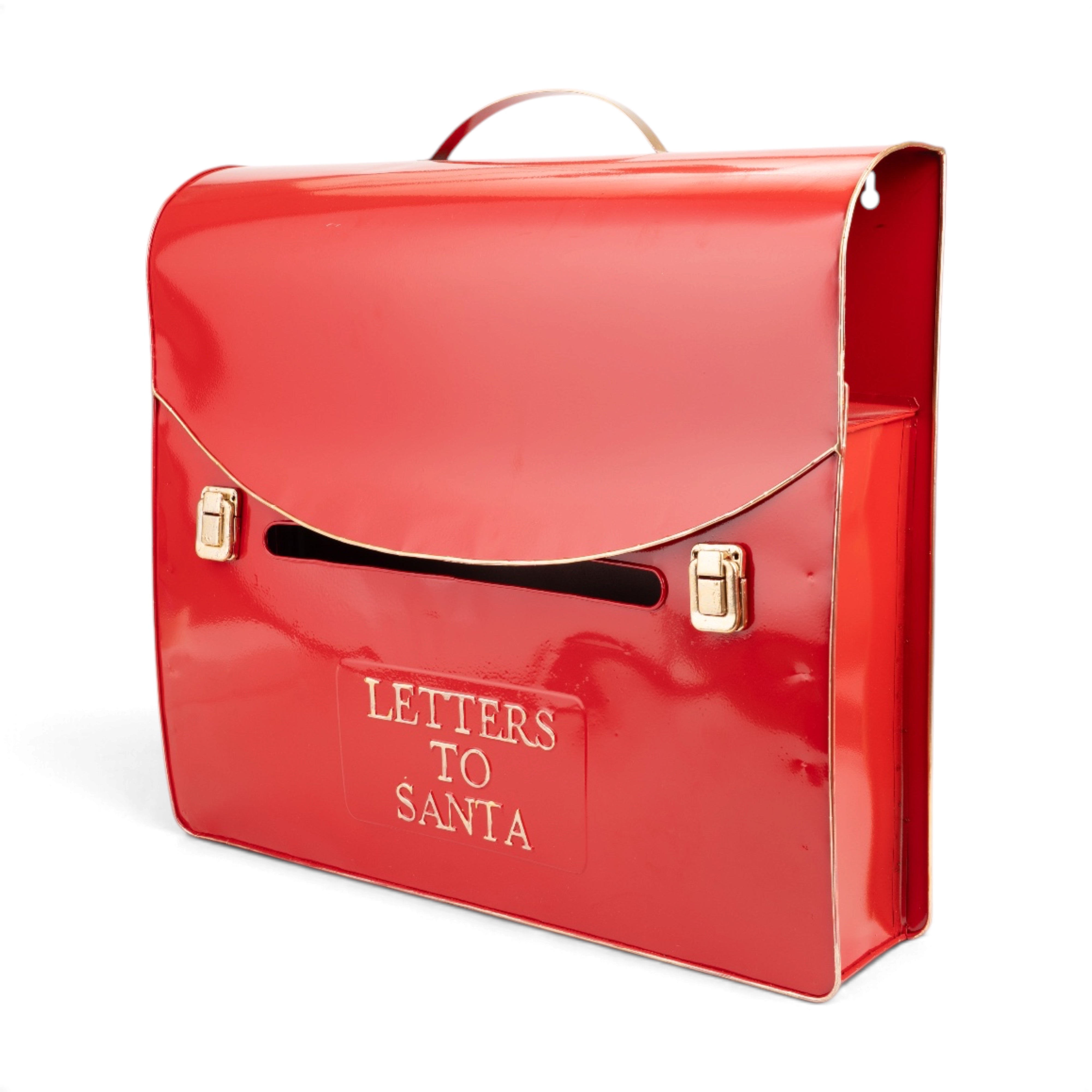 Letters to Santa Metal Mailbox - Red - Large