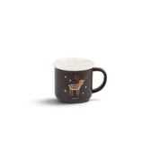 Colored Mini Mug with Gold Christmas Print