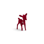 Velvet Fawn Hanging Ornament - Burgundy