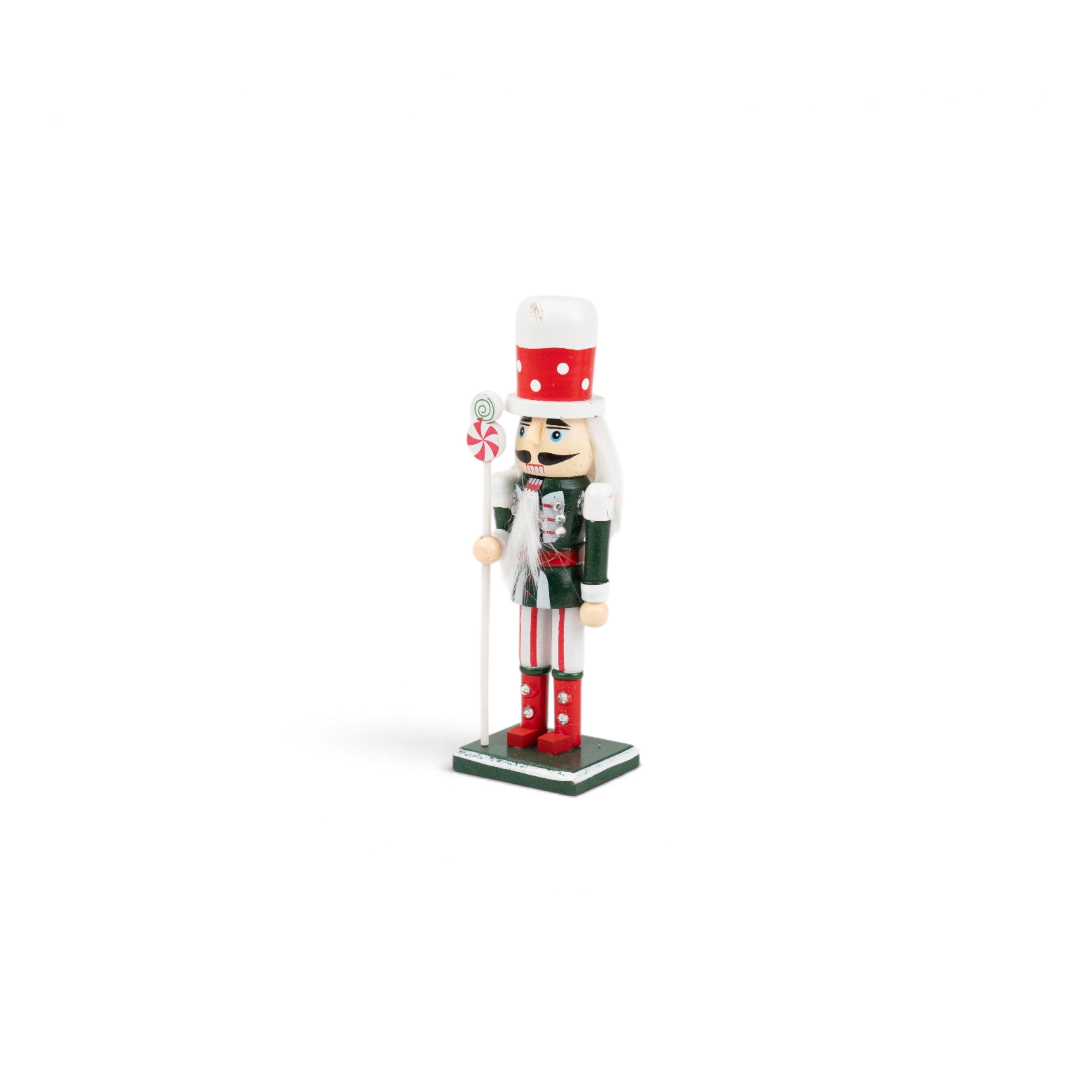 Wooden Nutcracker Set of 4 - Red & White