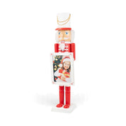 Nutcracker with Photo Stand - Red & White