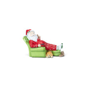 Santa Relaxing in Armchair Figurine - Urban Home