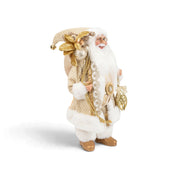 White & Gold Santa - Large