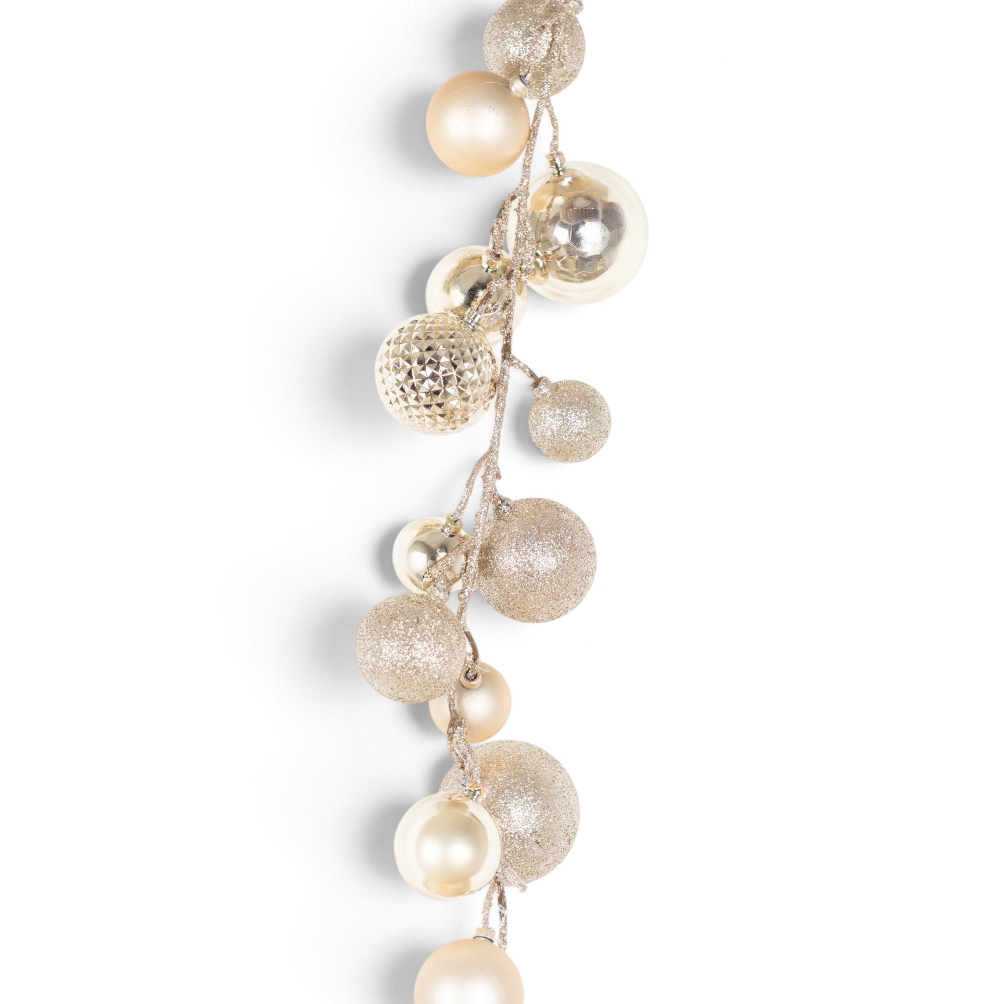 Christmas Ball Garland - Gold
