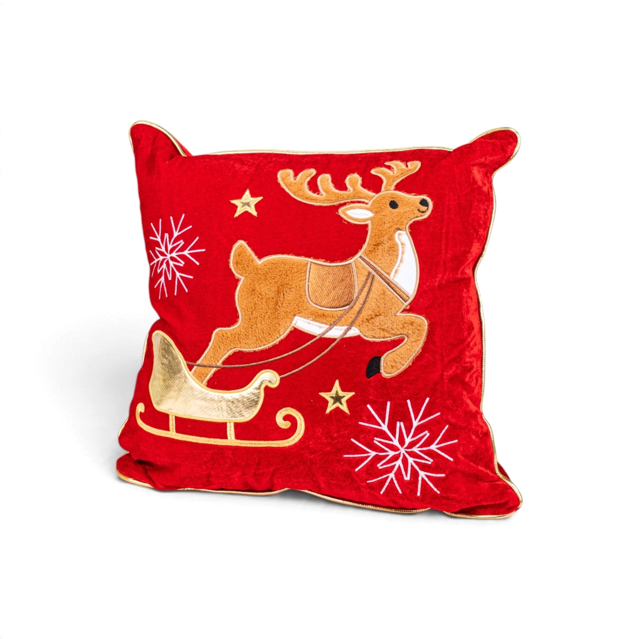 Christmas Deer Cushion Cover - Urban Home