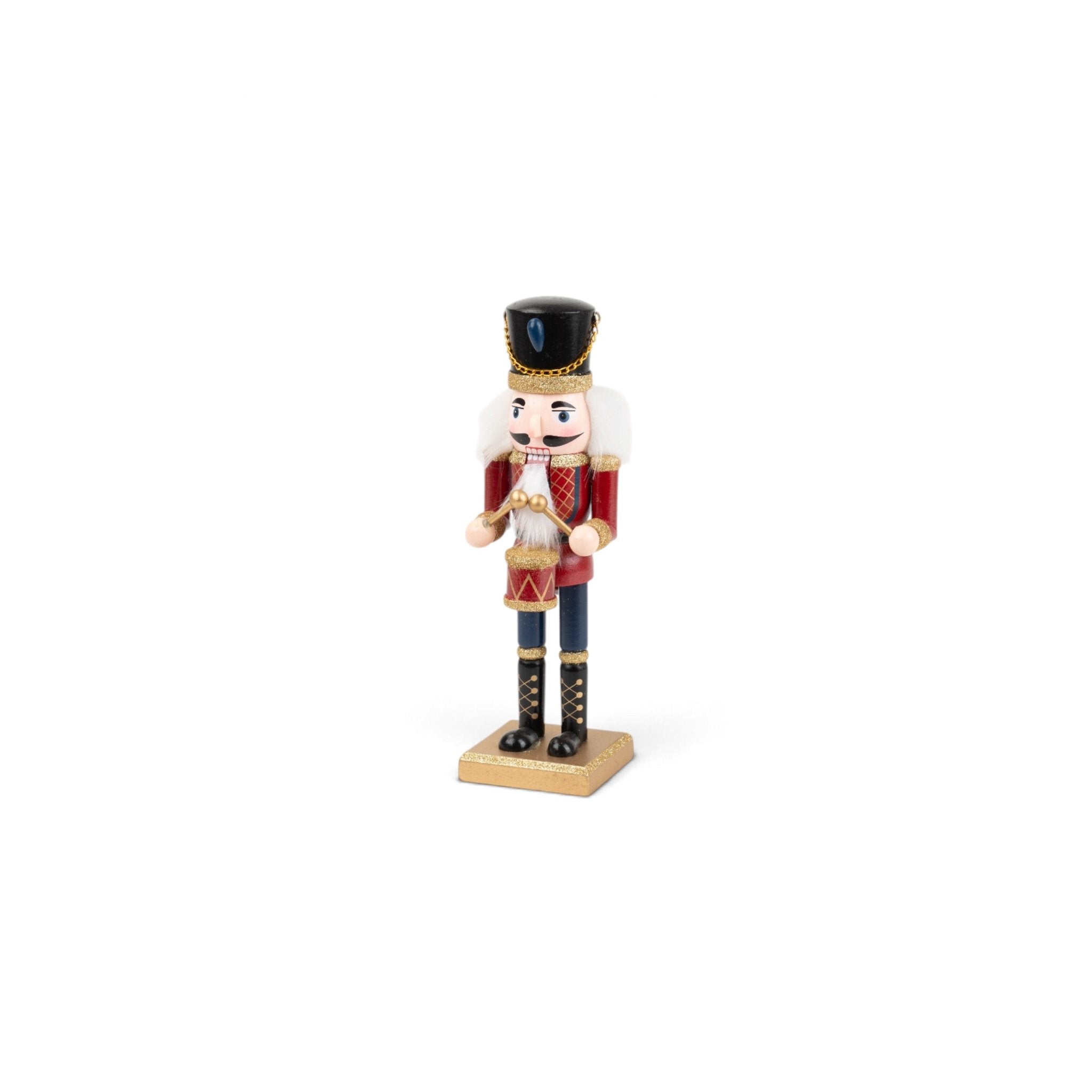 Wooden Nutcracker King & Drummer - Blue & Red - Urban Home