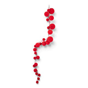 Velvet Ball Garland - Red