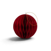 Honeycomb Paper Ball - Burgundy - 15cm