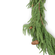 Norfolk Pine Garland with Pinecones
