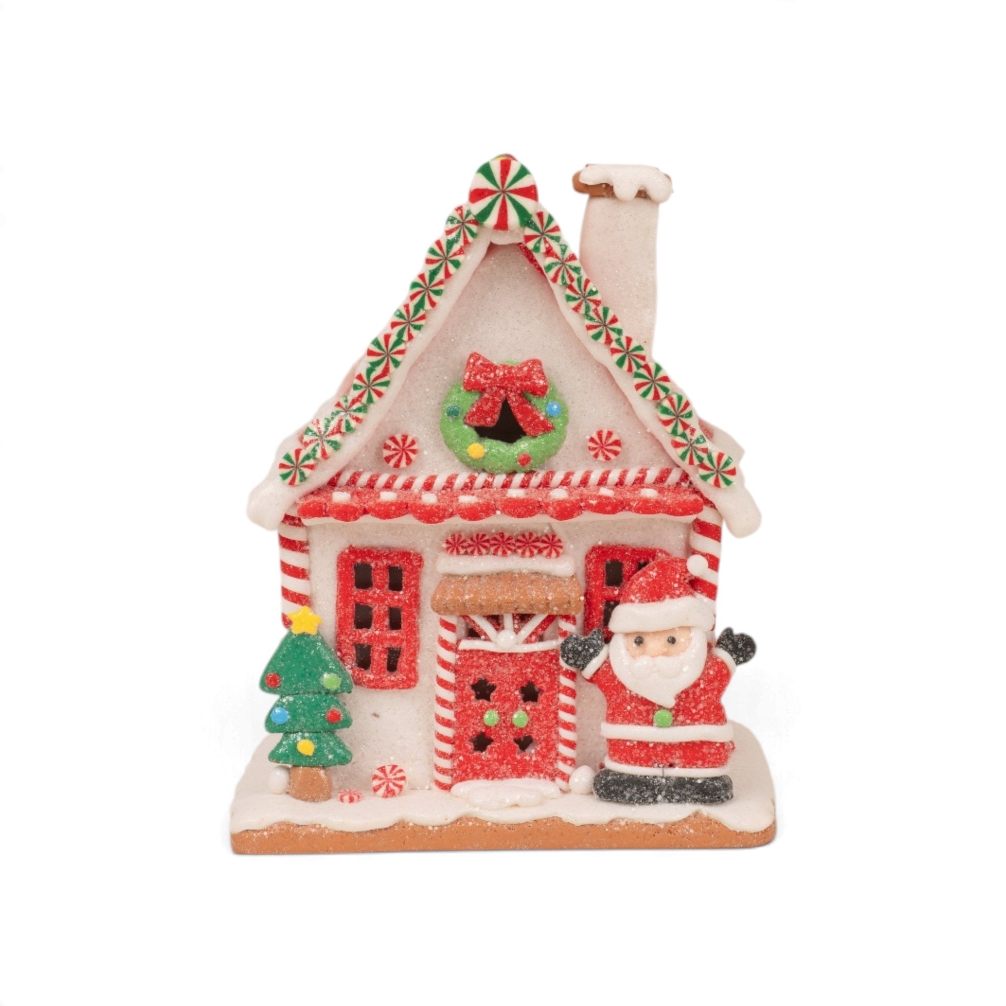 Candy House with Santa & LED Light - Urban Home