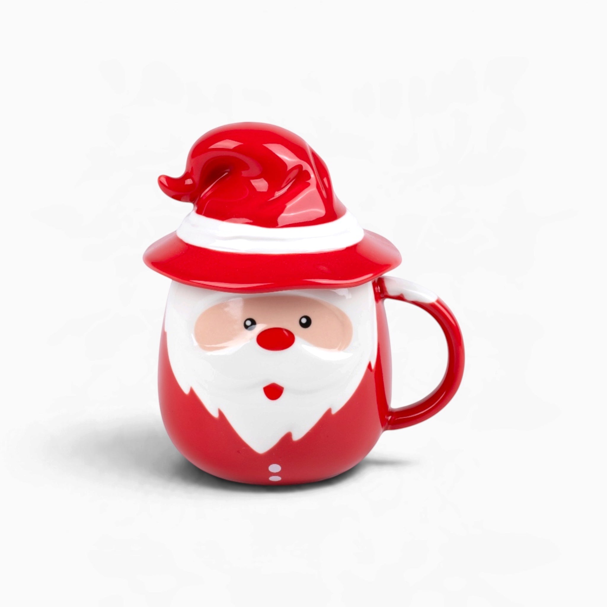 3D Santa Mug with Hat Lid