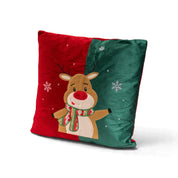 Santa, Deer, Snowman Christmas Cushion