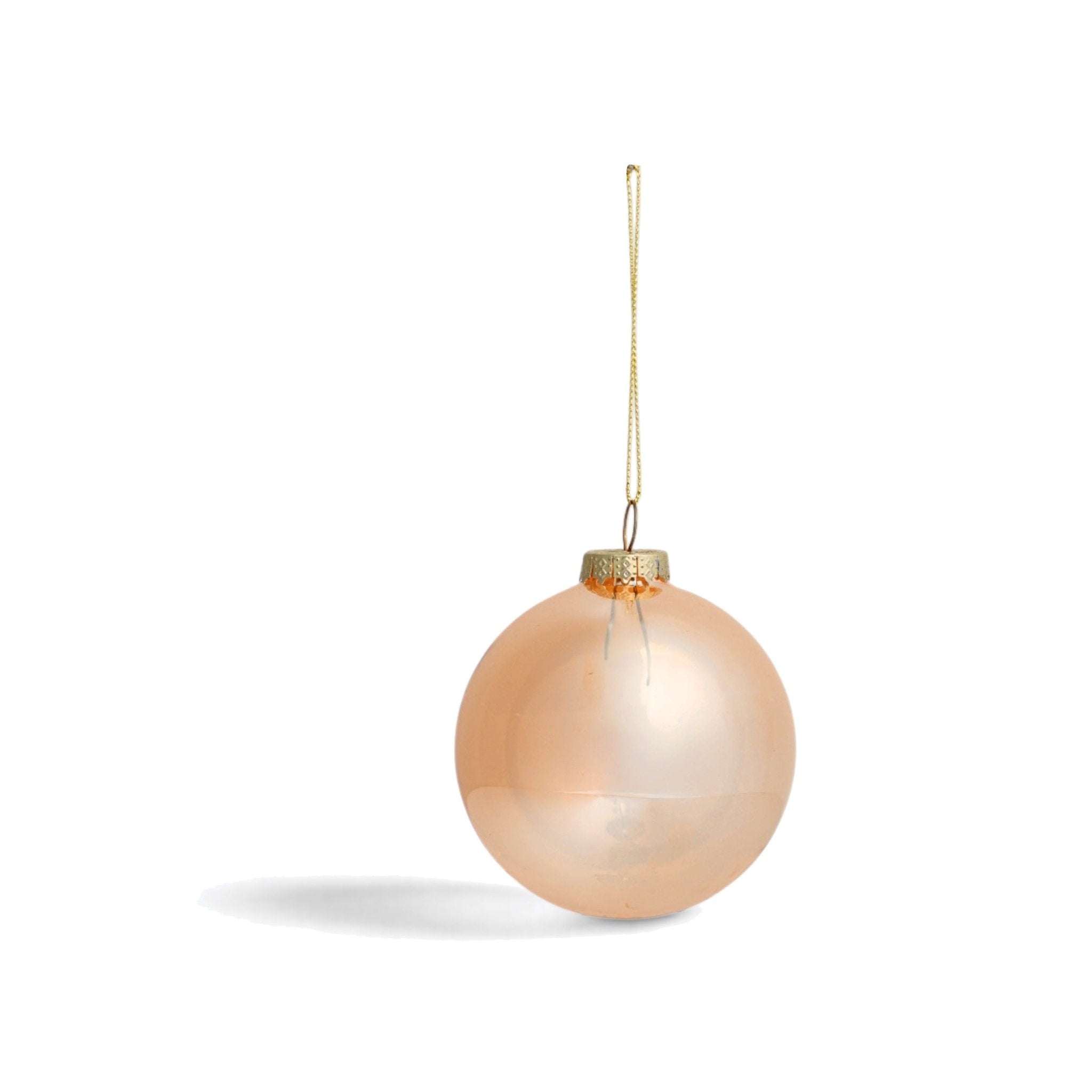 Glass Christmas Ball - Amber - Urban Home