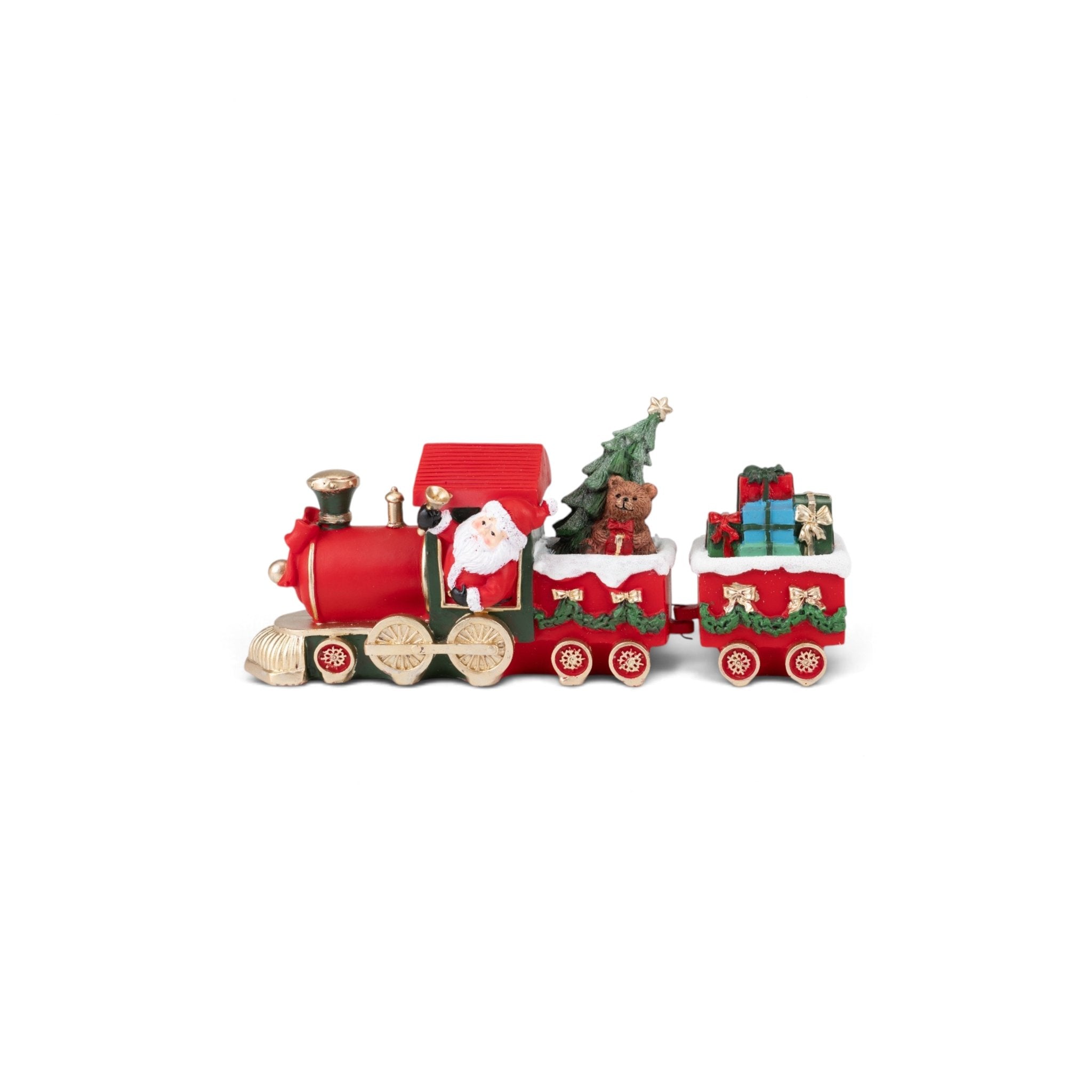 Santa Christmas Train Figurine - Urban Home