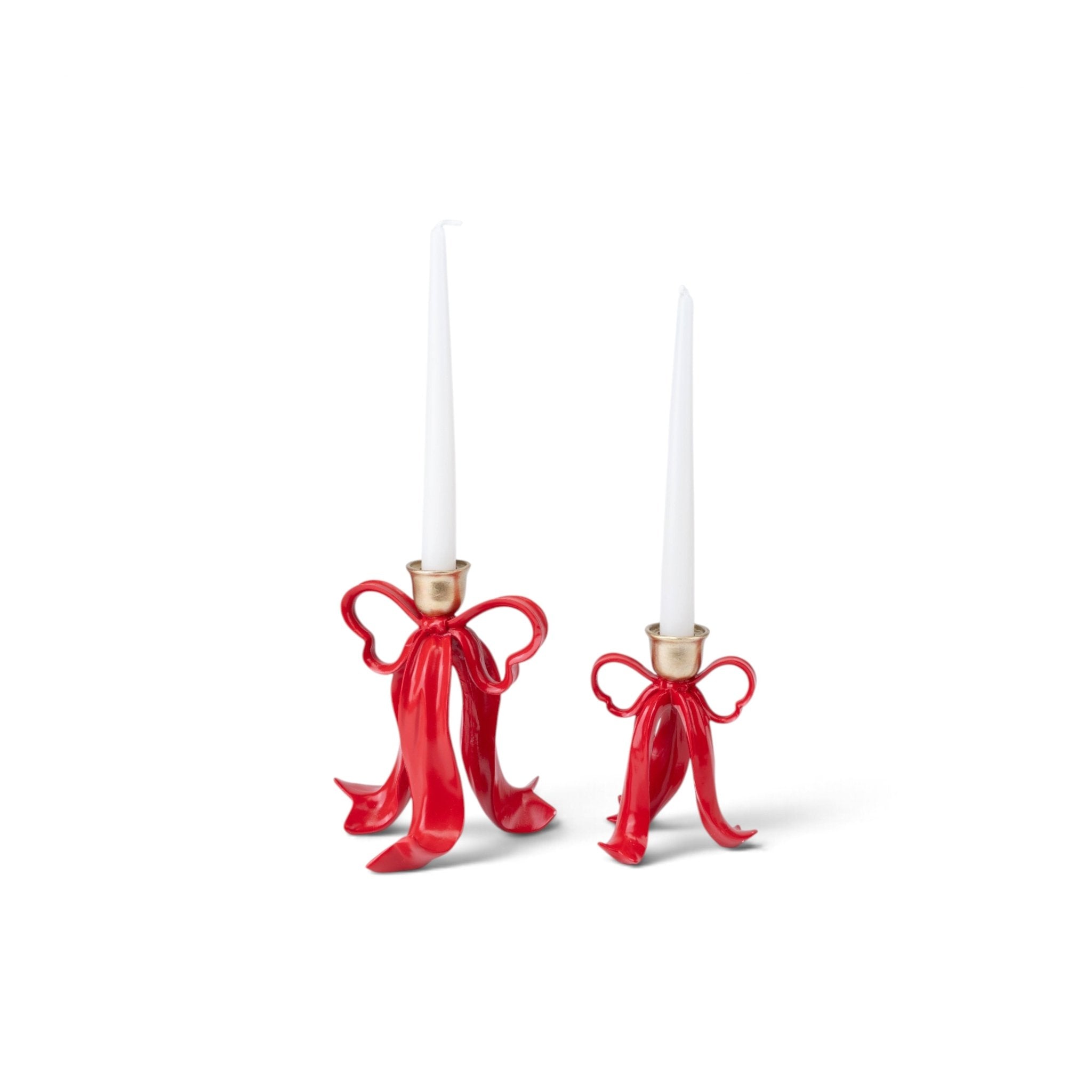 Red Bow Candle Holder - Urban Home
