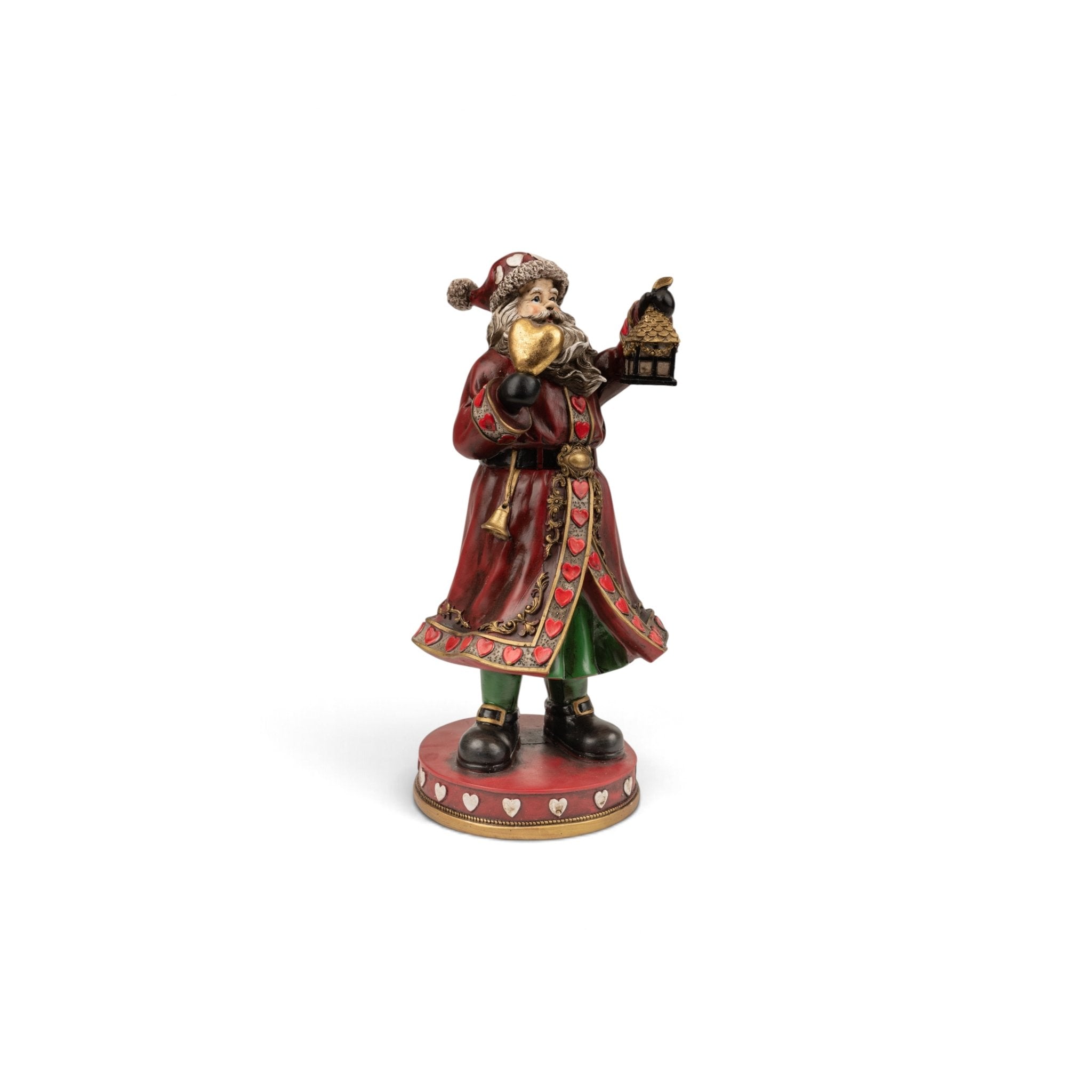 Victorian Santa with Lantern on Base - Urban Home