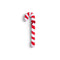 Velvet Candy Cane - Red & White - 50cm