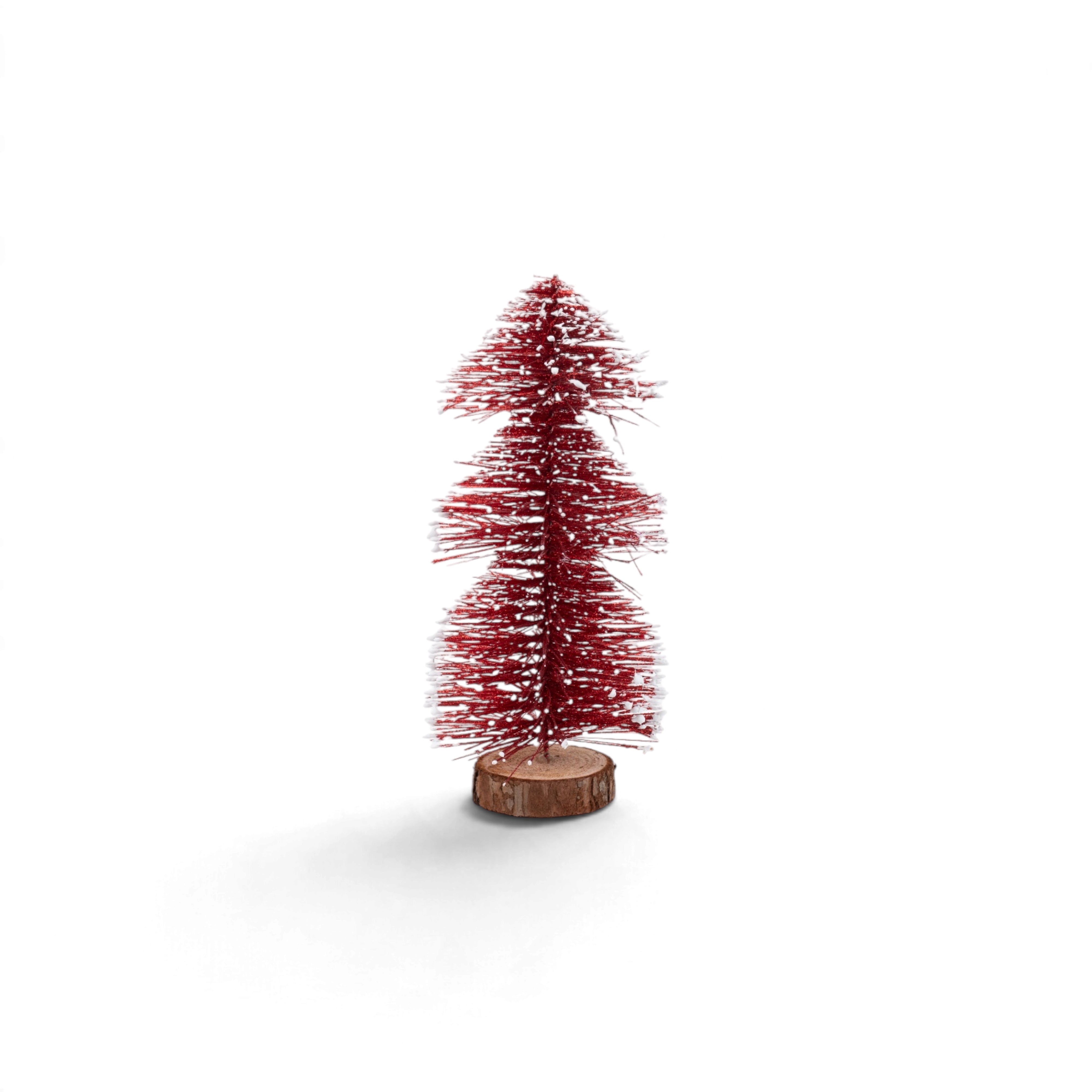 Bristle Christmas Tree - Red - Small