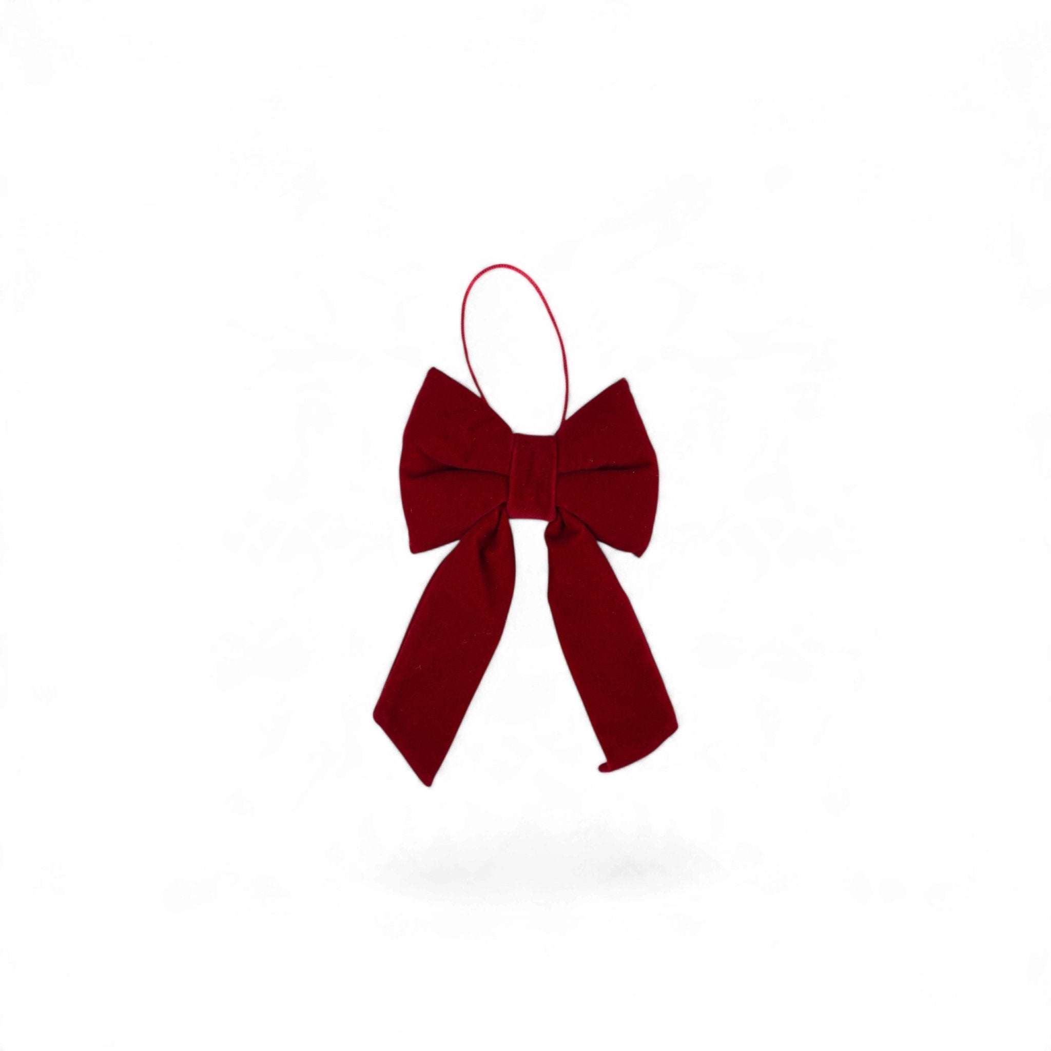 Cushioned Velvet Bow - Burgundy - Urban Home