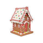 Candy Roof Gingerbread House with LED Light
