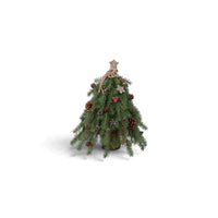 Pine Tree with Red Berries &amp; Stars - 45cm