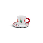 Gingerbread Cup with Scalloped Saucer