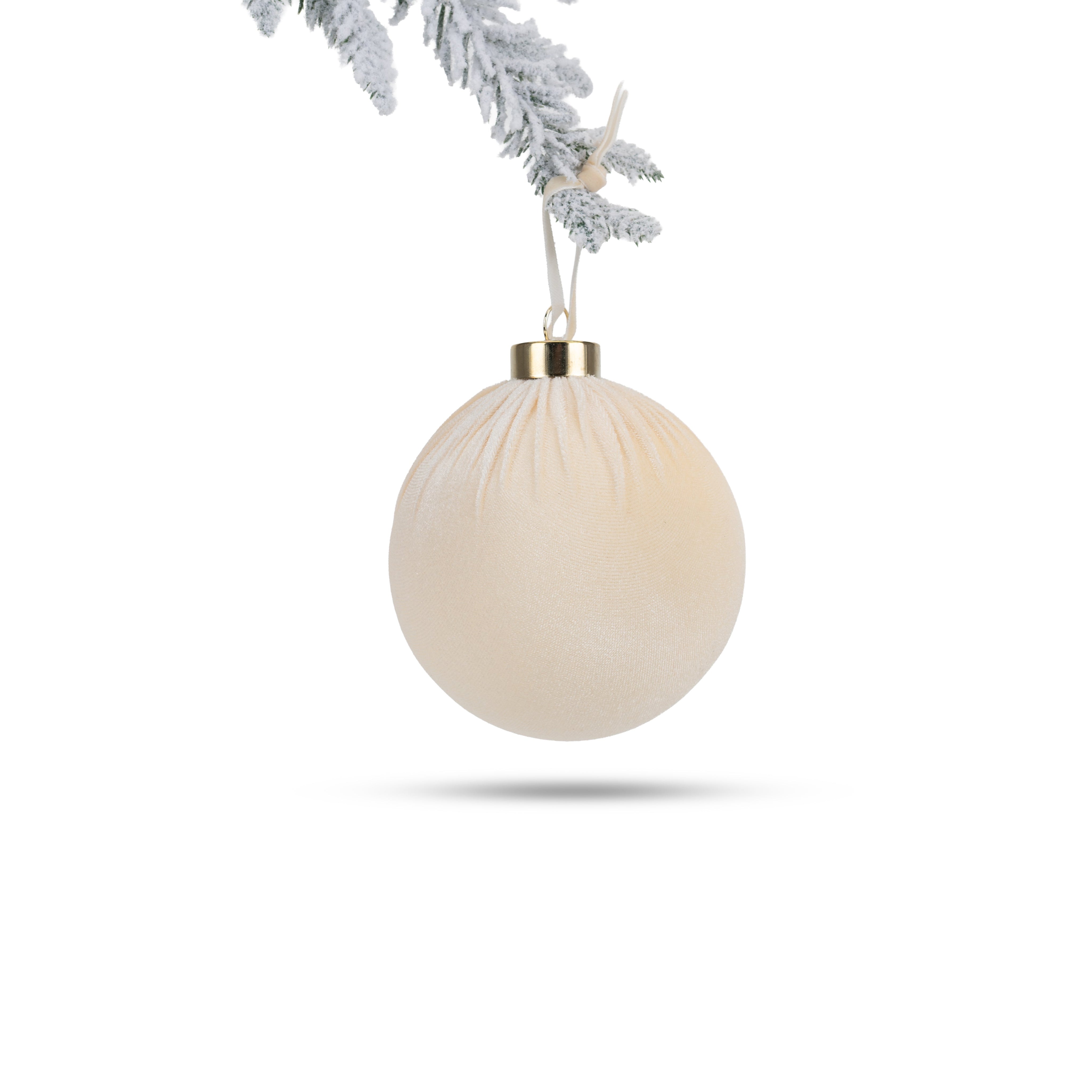 Velvet Christmas Ball - Champagne