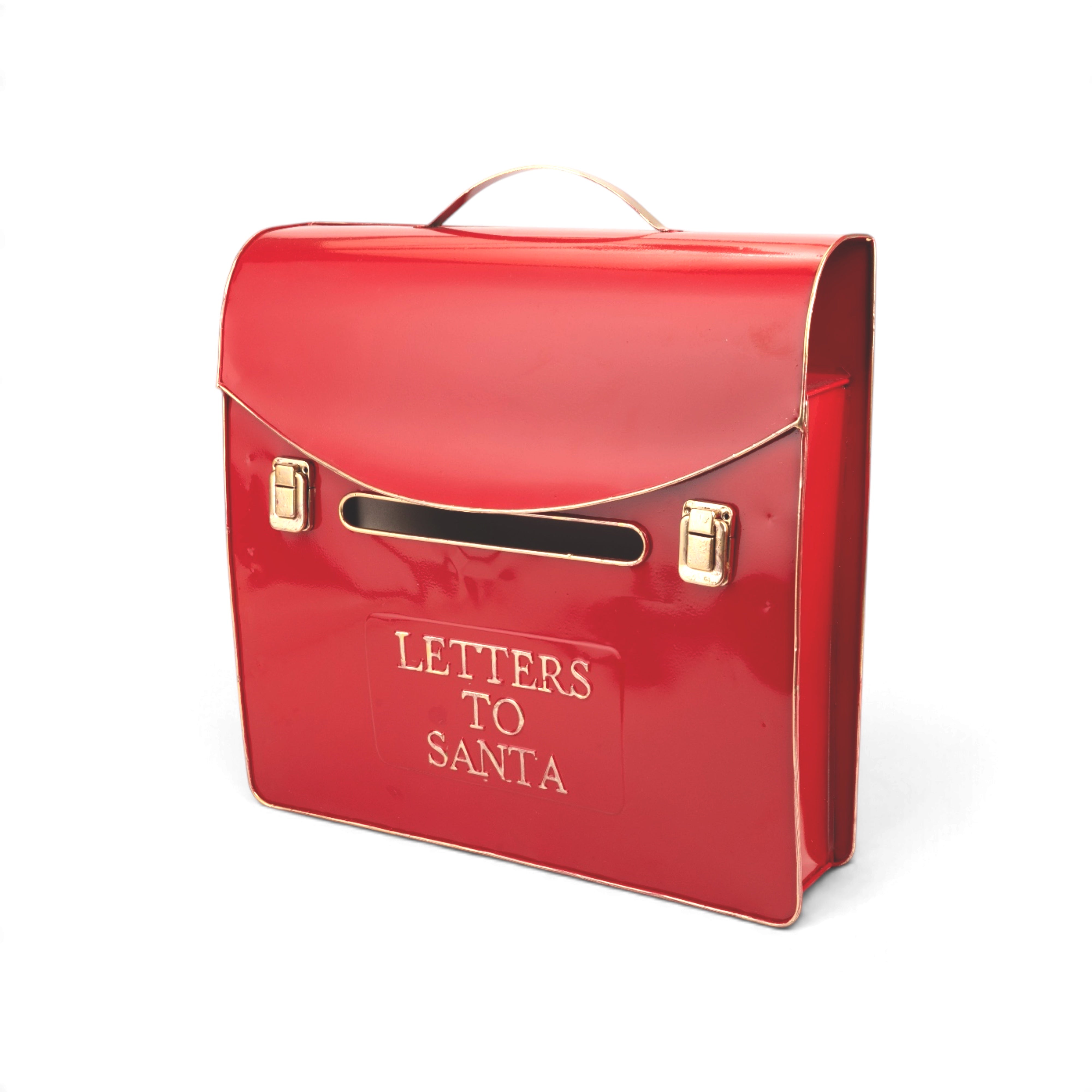 Letters to Santa Metal Mailbox - Red - Small