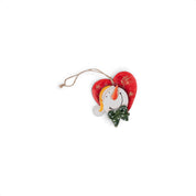 Wooden Tree Display with Hanging Ornaments - Snowman