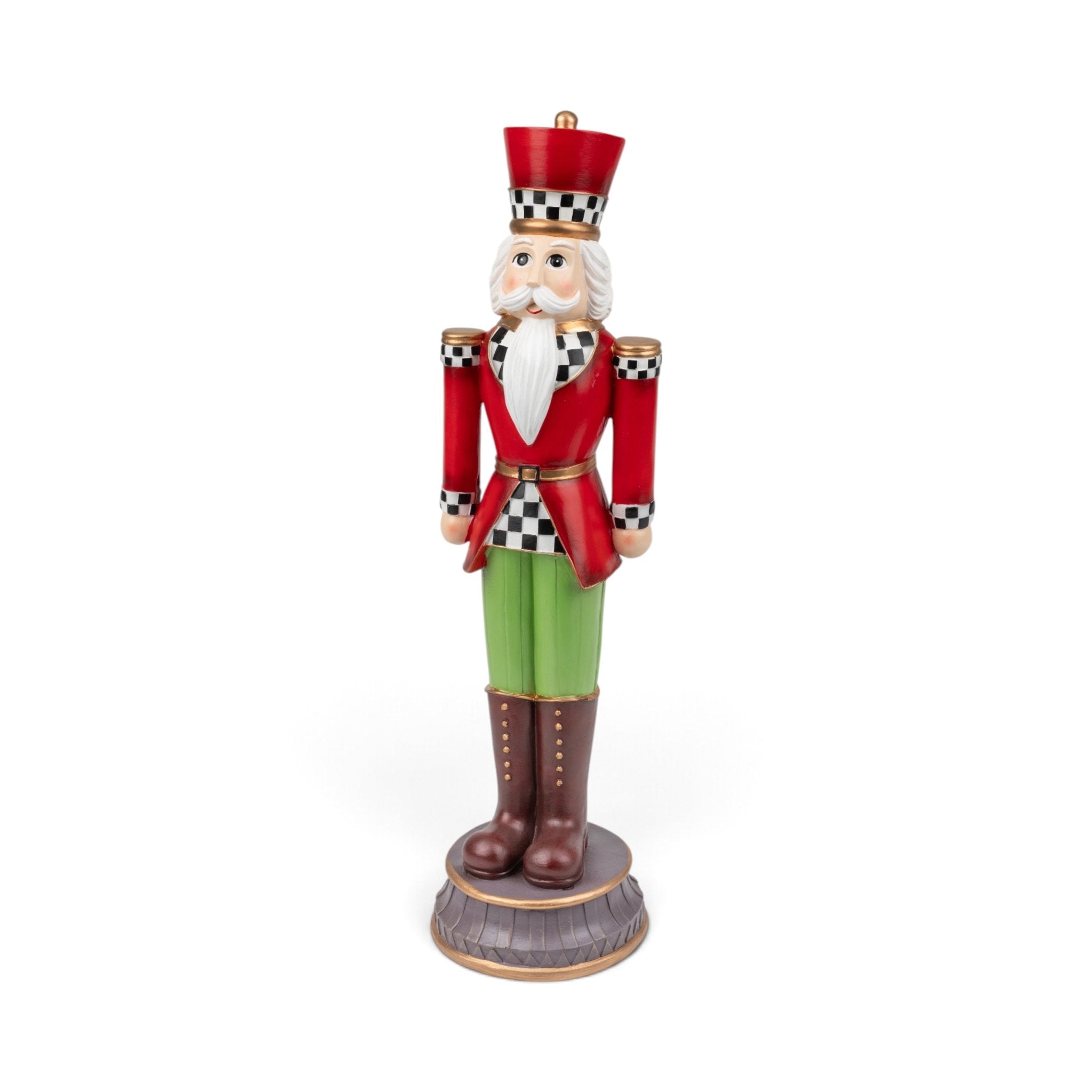 Nutcracker on Base - Red &amp; Green - Urban Home