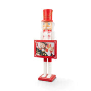 Nutcracker with Photo Stand - Red & White