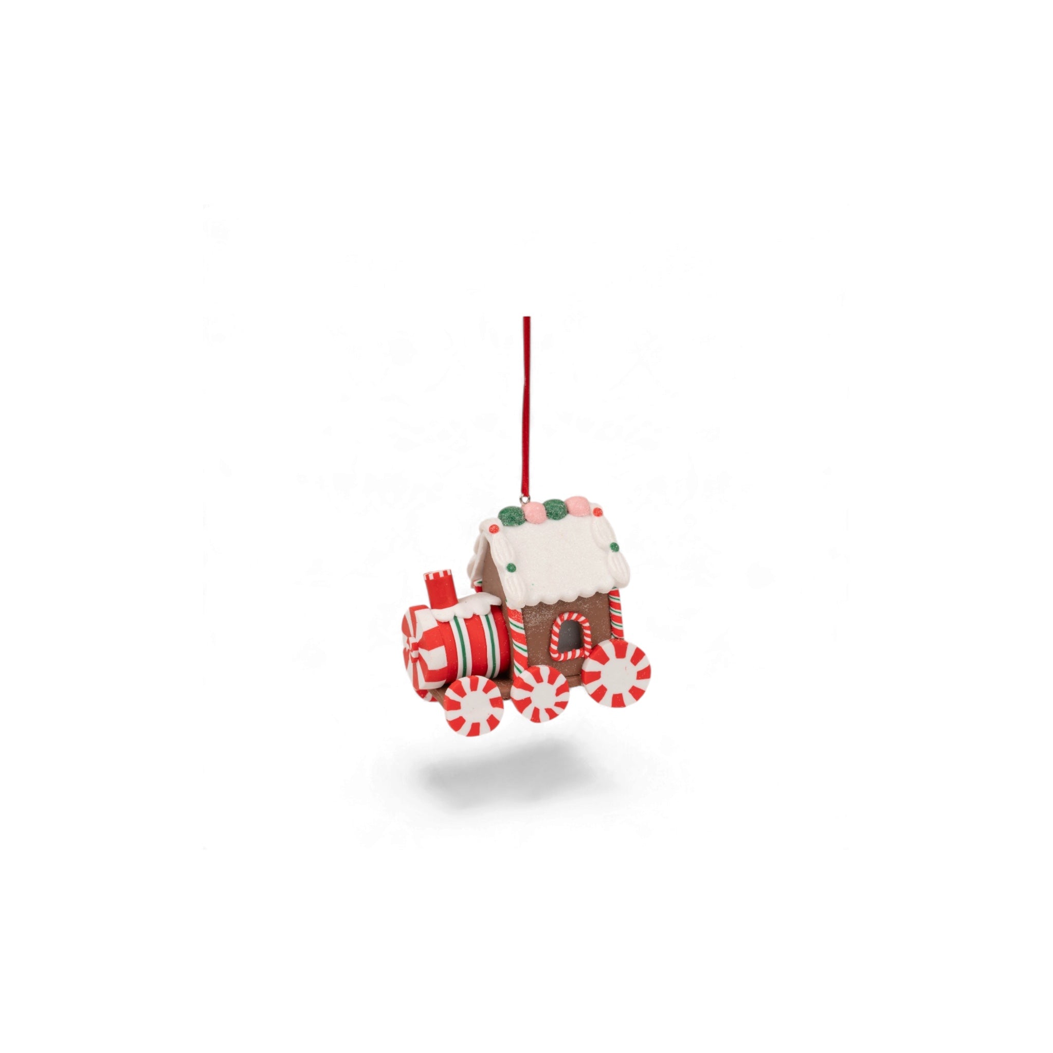 Candy Train Ornament with LED Light