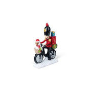 Soldier on Bicycle with Dog & Gifts Figurine - Urban Home