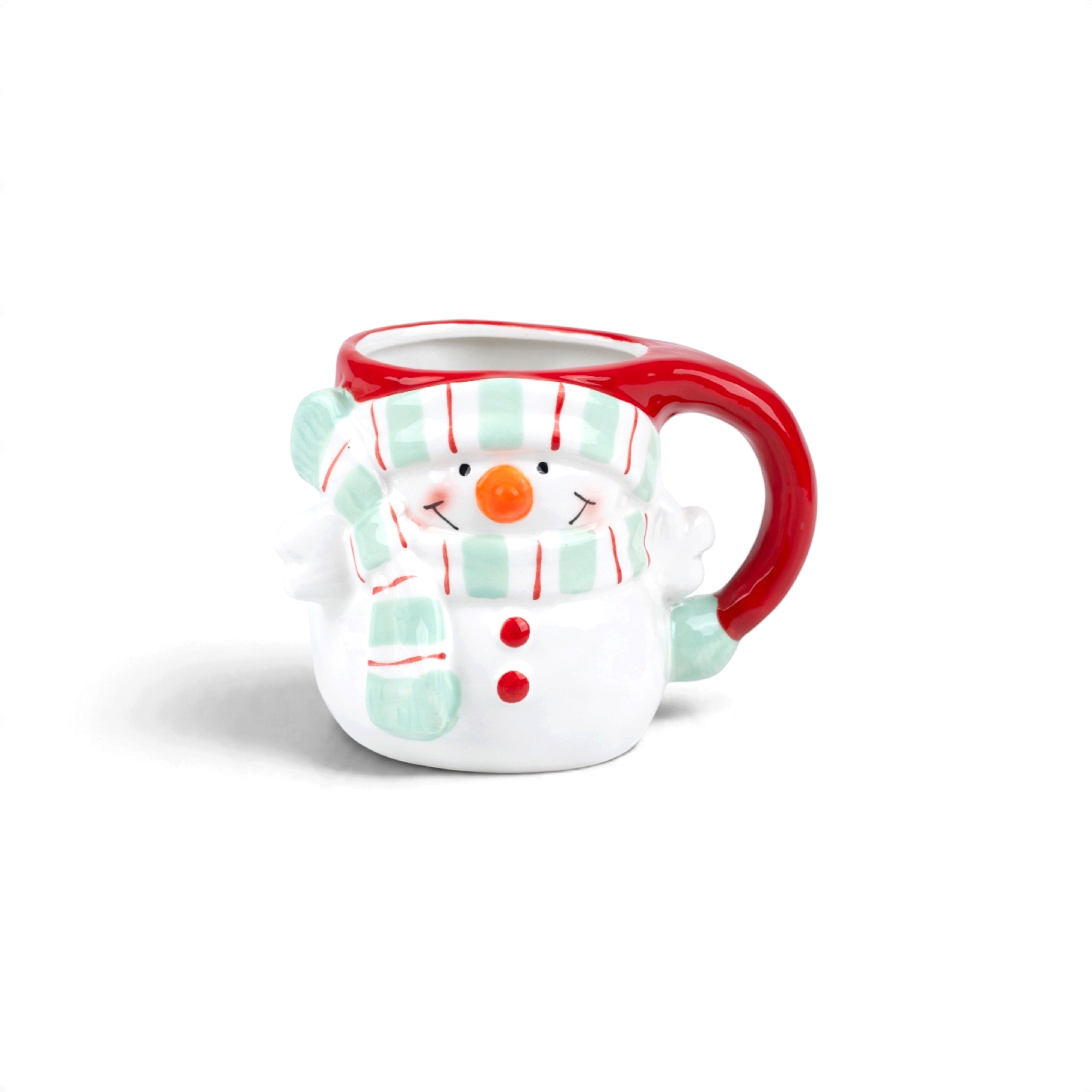 Snowman Red & Green Mug