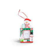 Santa & Snowman Photo Frame Ornament