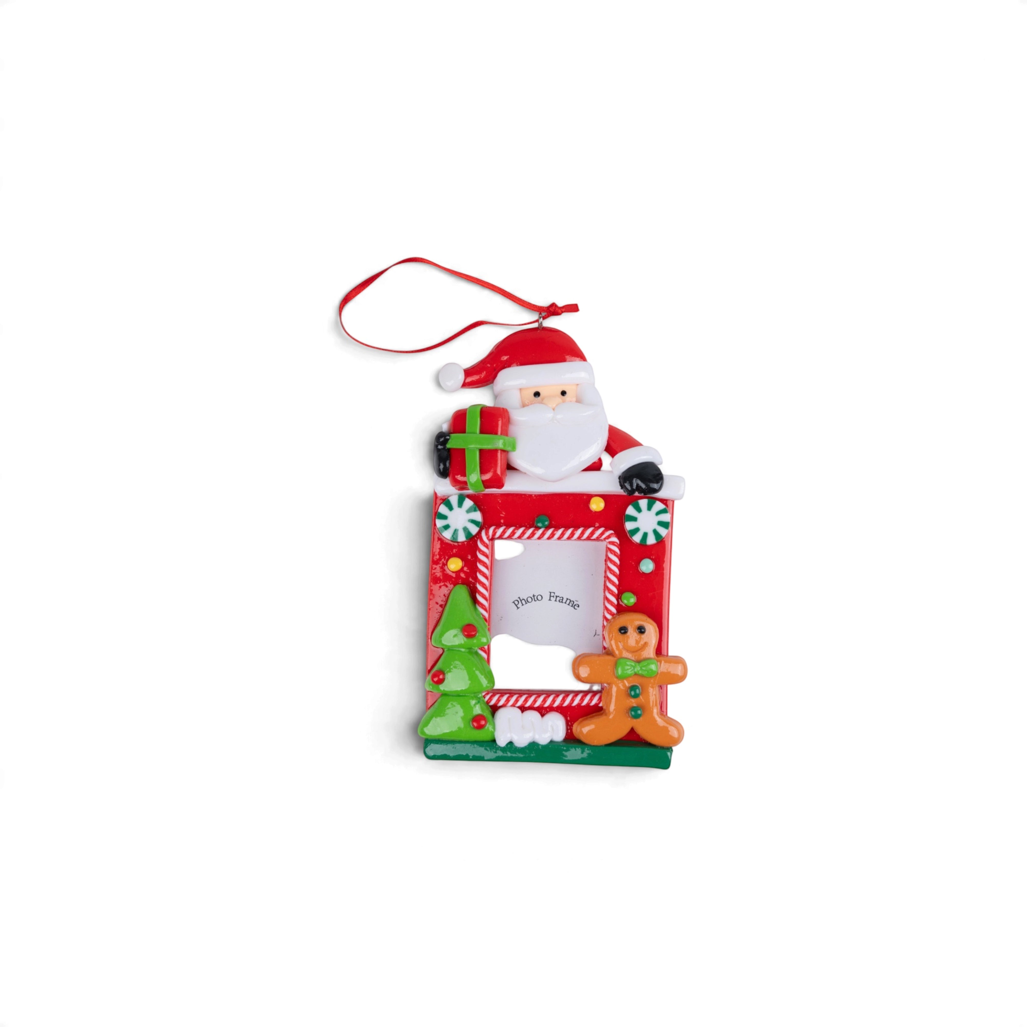 Santa & Snowman Photo Frame Ornament