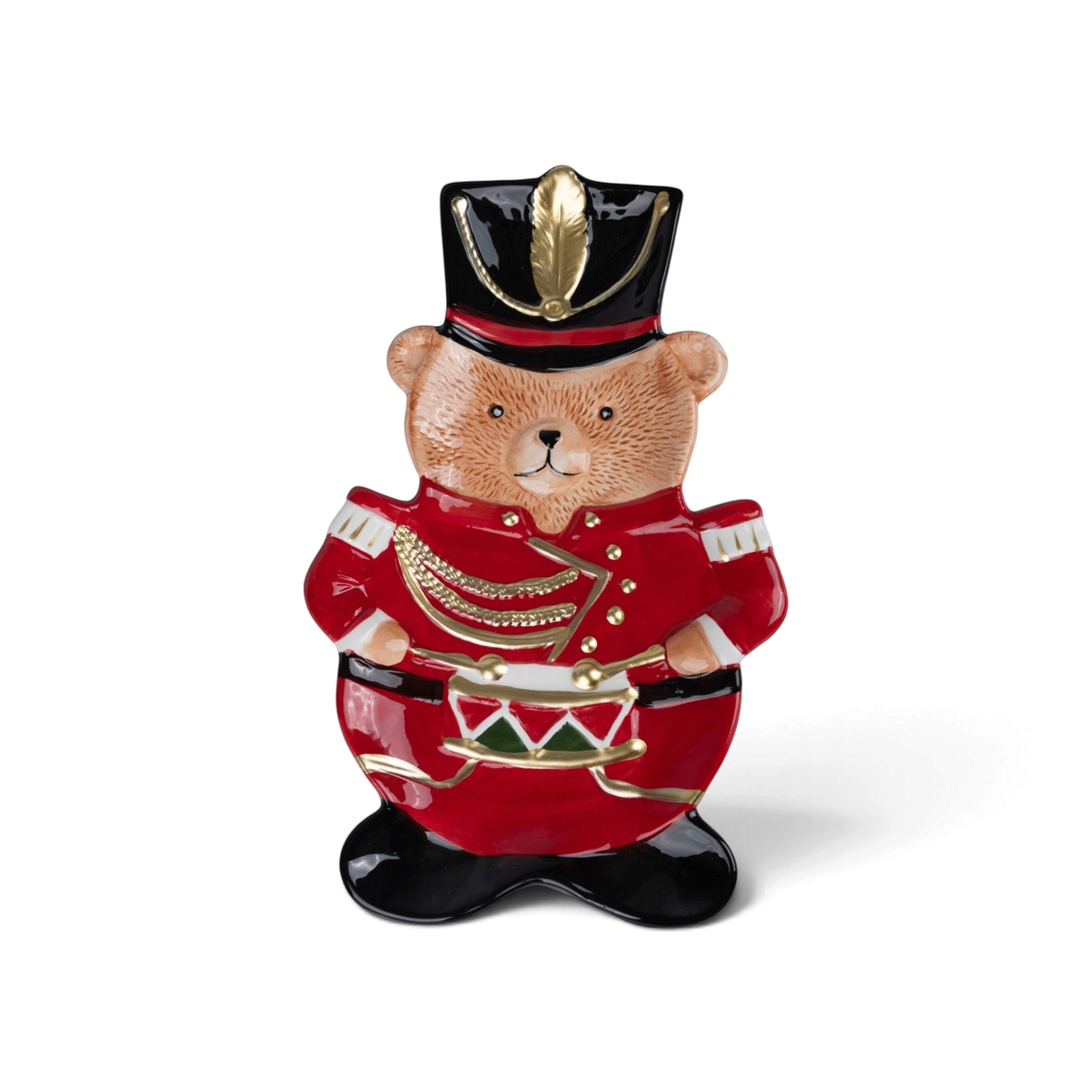 Drummer Bear Ceramic Plate
