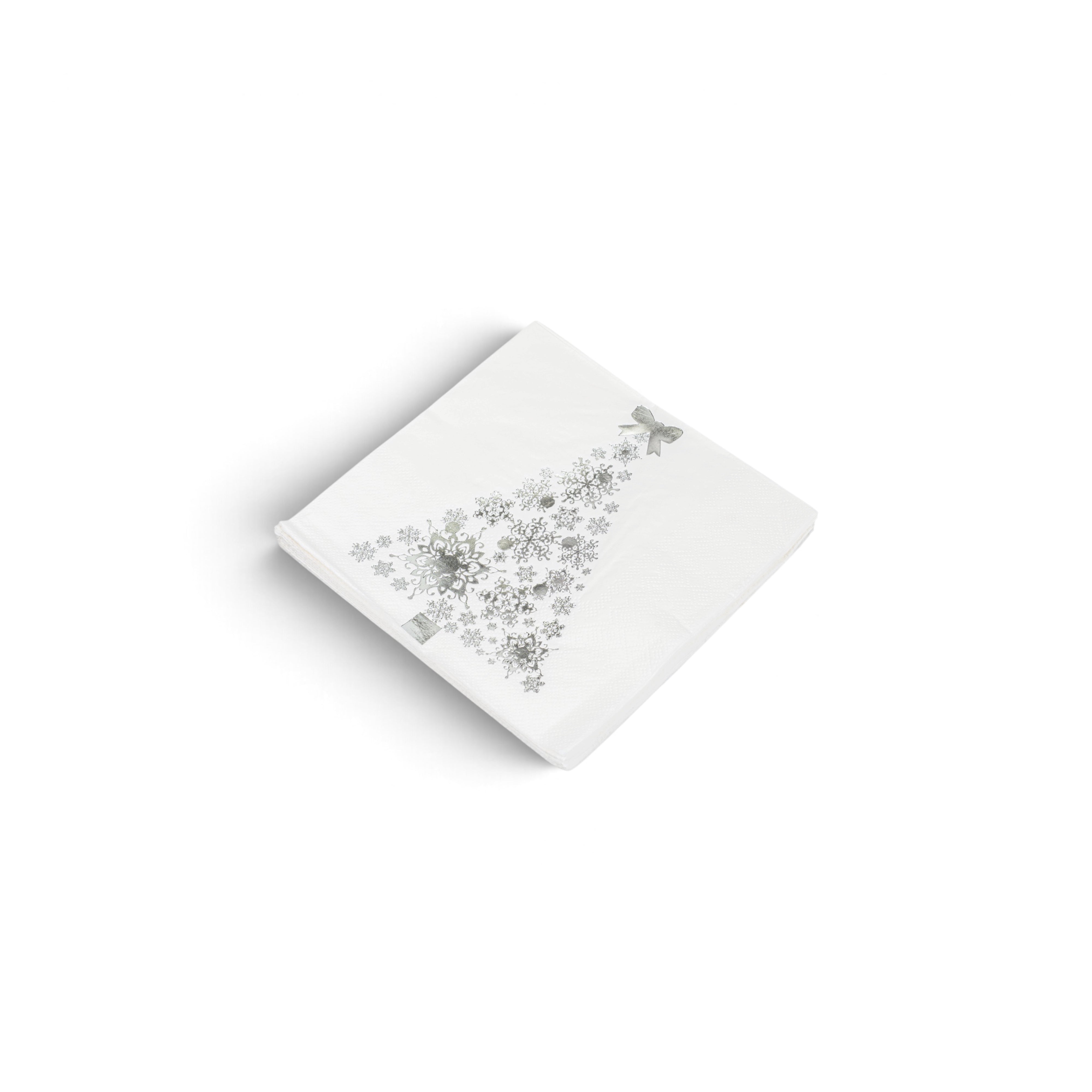 Christmas Napkins - Silver Tree