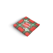 Christmas Napkins - Merry Christmas Tartan