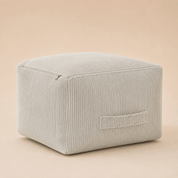 Corduroy Square Pouf – 50×30 cm - Urban Home