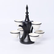Ramadan coffee set cups 6pcs with pot stand