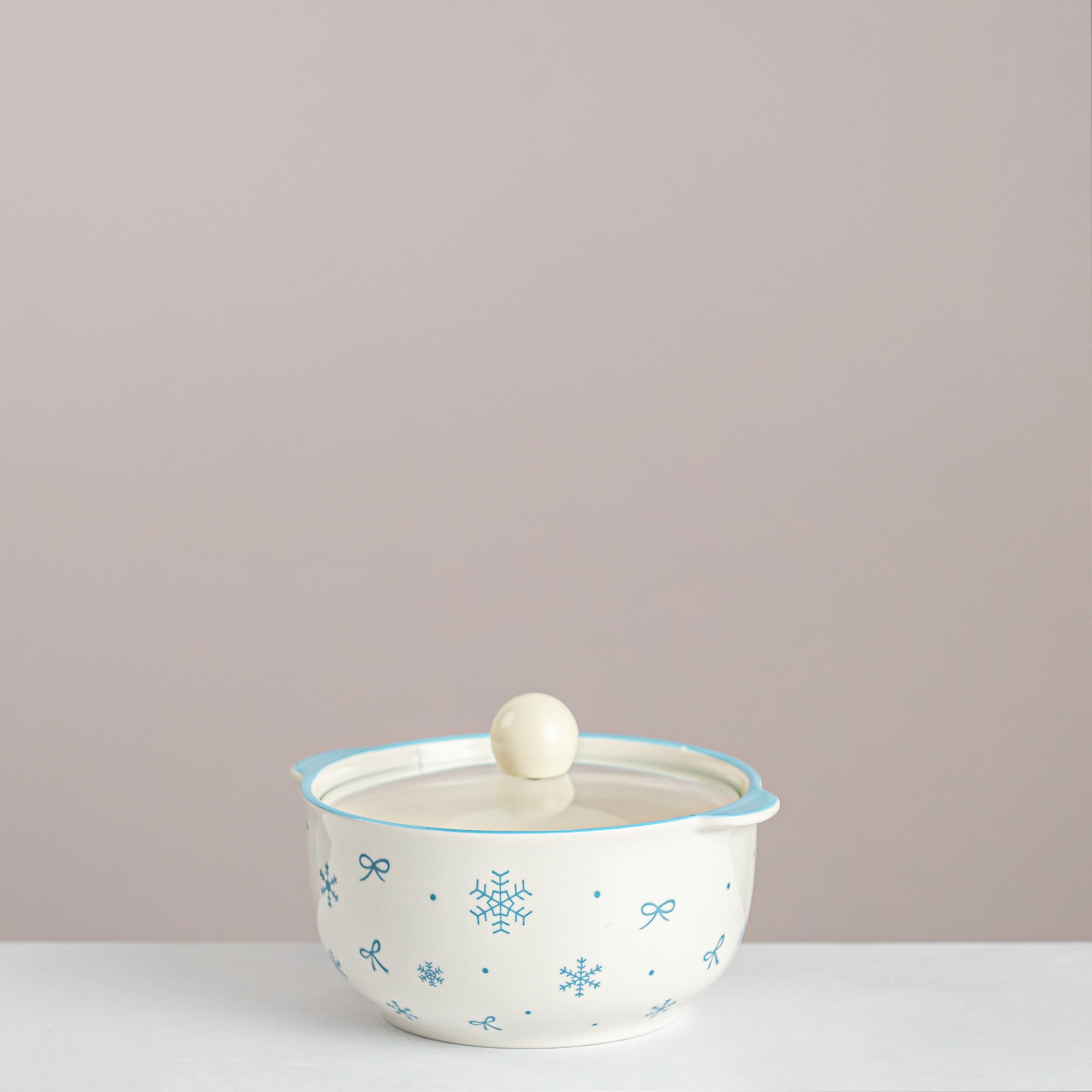 Ceramic Noodle & Sweet Pot with Lid