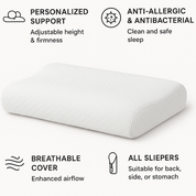 Adjustable contour pillow