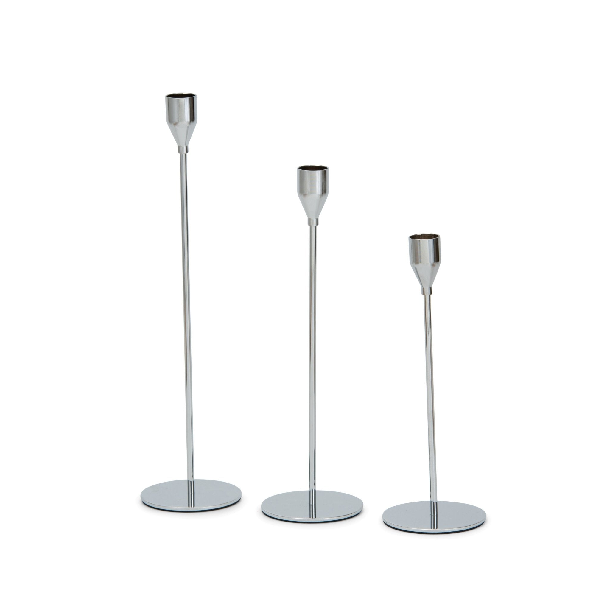 Metallic Candle Holders Set - 3pcs - Urban Home