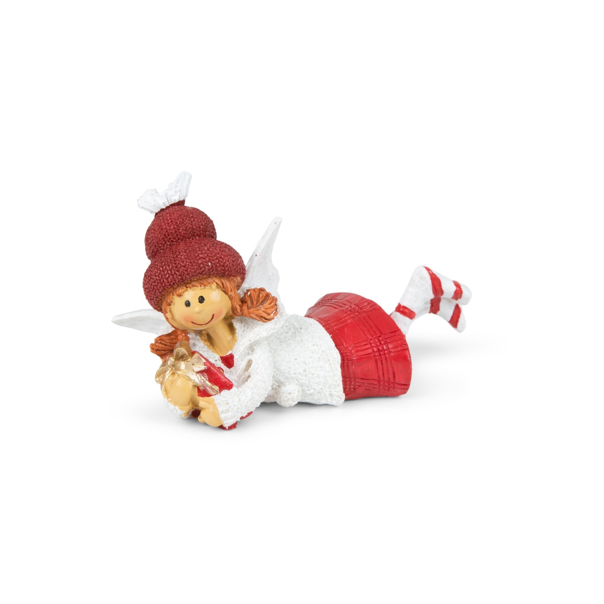 Christmas angel resin figurine 7x12cm - Urban Home
