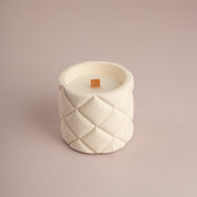 Quilted Ceramic Wood Wick Candle - Urban Home