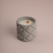 Quilted Ceramic Wood Wick Candle - Urban Home